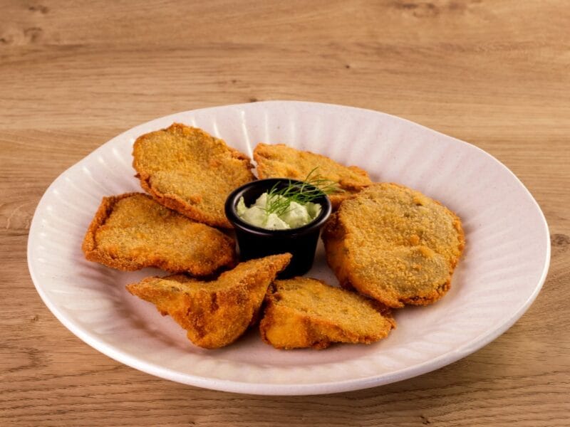 Setas empanadas para llevar