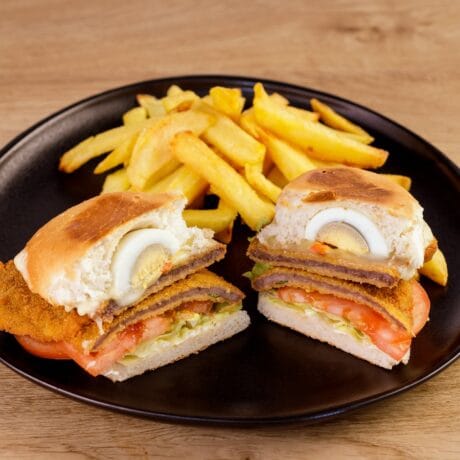 Milanesa al pan - comida para llevar